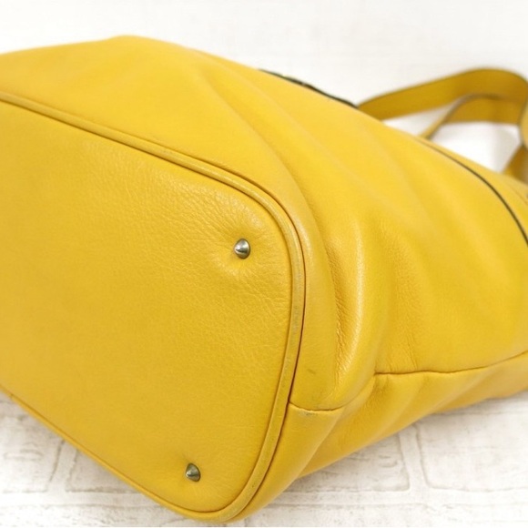 Celine Macadam Leather Handbag Brown - Picture 10 of 11